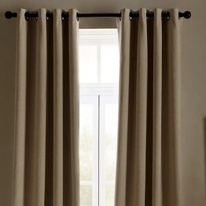 Quince 48X96 blackout grommet curtain. 1 panel  only . Flax color ?